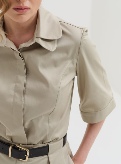 Round Collar Shirt