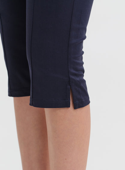High-Waisted Capri Pants