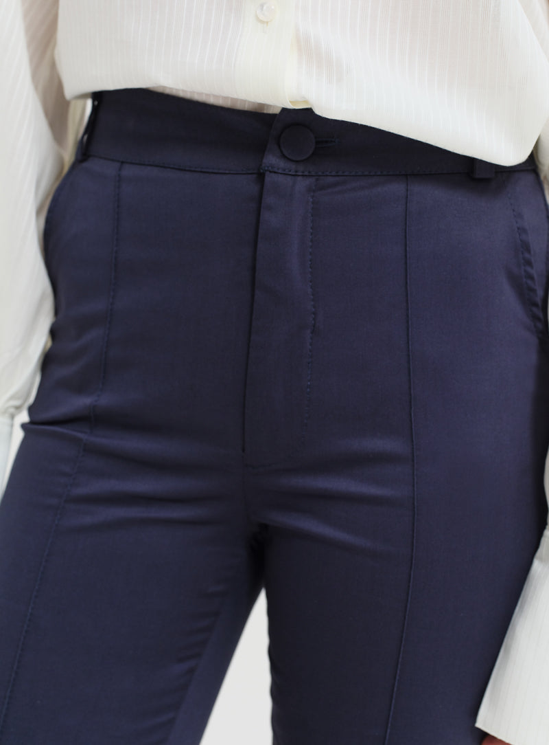 High-Waisted Capri Pants