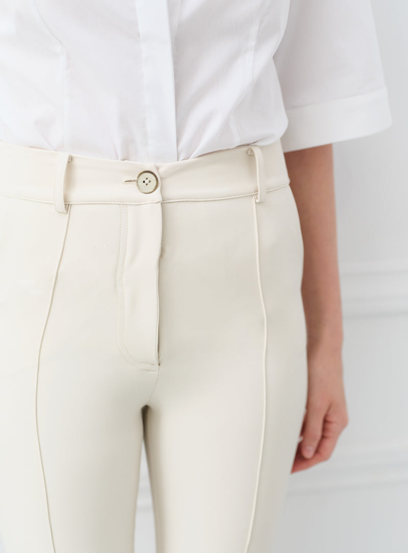 High-Waisted Capri Pants
